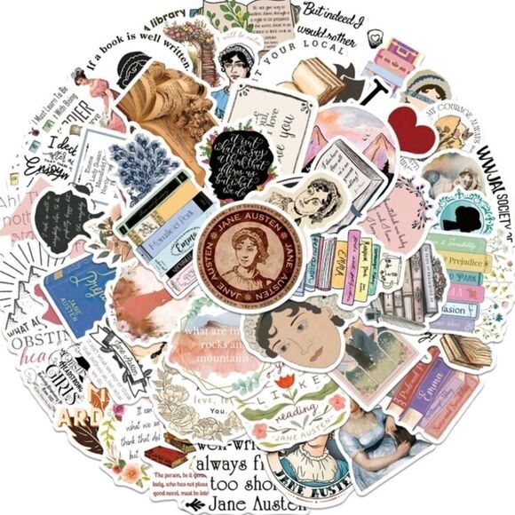 Jane Austen Themed Stickers - Picture 6 of 6